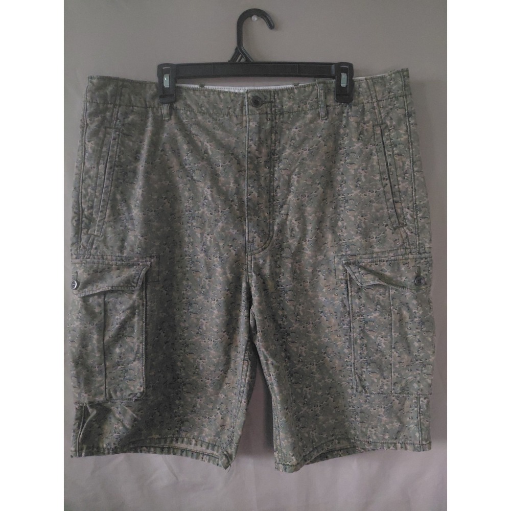 Levis Cargo Shorts Mens Digital Camo Green Brown Tactical Work Hiking Size 38
